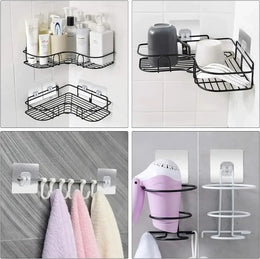 Adhesive Shower Caddy Set