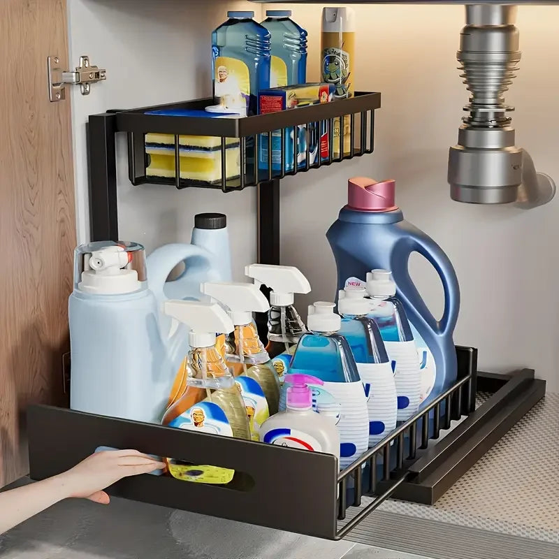 Under Sink Sliding Organizer