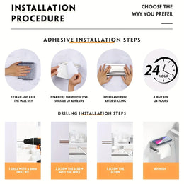 Toilet Paper Holder with Shelf