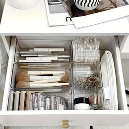 Clear Drawer Organizer Set