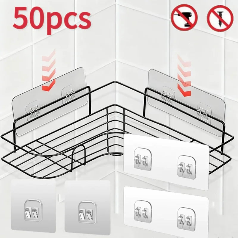 Adhesive Shower Caddy Set