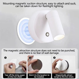 Magnetic Rechargeable Wall Lamp