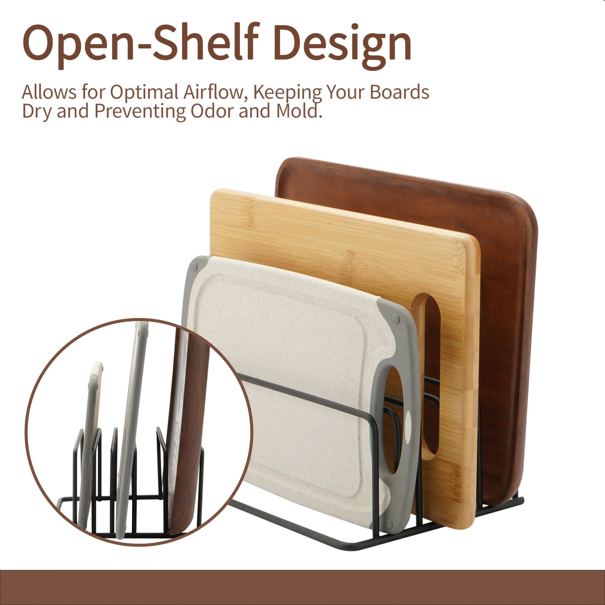 Cutting Board Organizer Rack