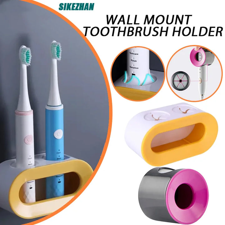 Wall Mounted Toothbrush Holder