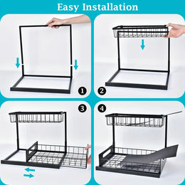 Under Sink Sliding Organizer