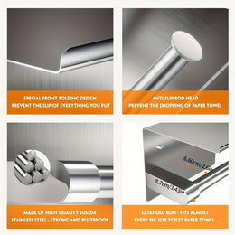 Toilet Paper Holder with Shelf