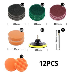 Drill Brush Attachment Set